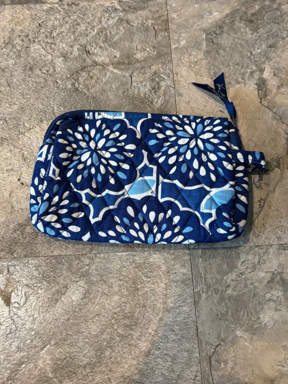 Vera Bradley Zip Pouch in Petal Splash Pattern